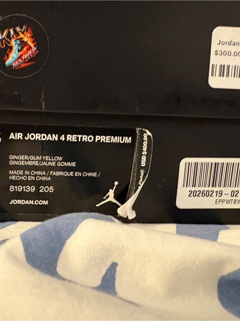Air Jordan 4 premium Ginger Wheat Size 10.5 Used in Great Condition Og All.